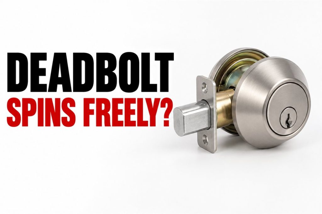 Complete satin nickel deadbolt assembly with extended bolt