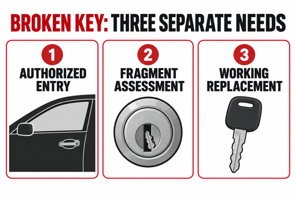 Car door lock service: authorized entry, fragment assessment, and replacement